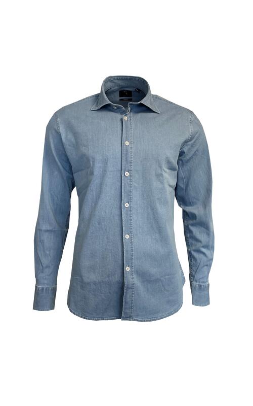 Gio Denim Shirt - Slim Denim Blue L 